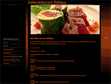 Tablet Screenshot of kelterrestaurant-reblaus.de